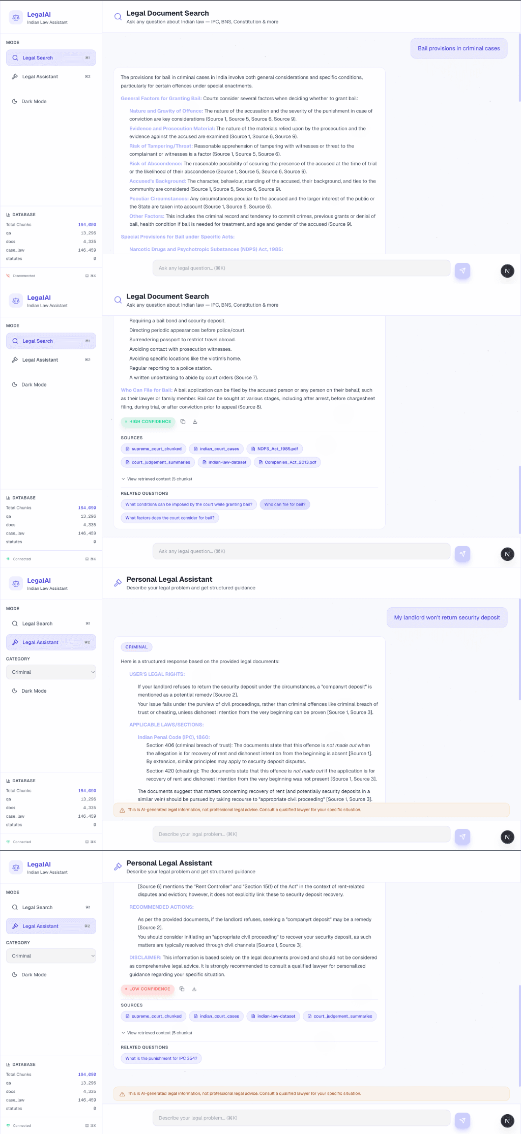 Legal AI UI